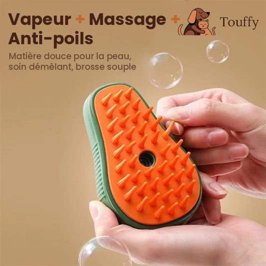 Brosse à Vapeur Touffy — Toilettage, Massage & Anti-Poils