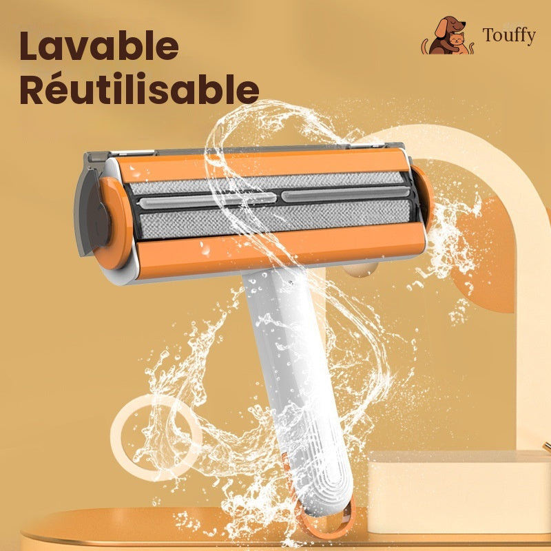 Rouleau Ramasse Poils 2-en-1 Réutilisable