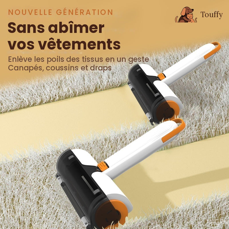 Rouleau Ramasse Poils 2-en-1 Réutilisable
