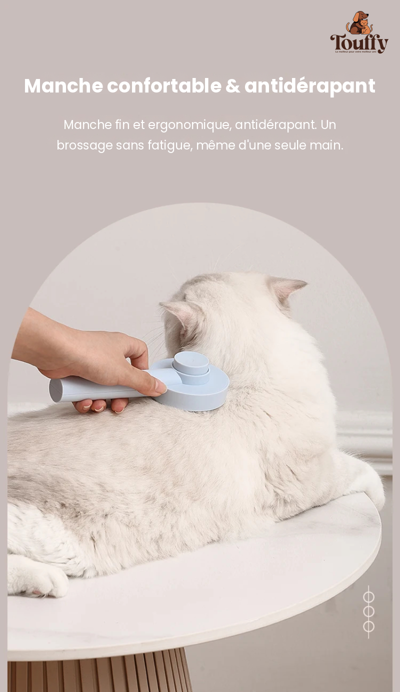 Brosse Auto-Nettoyante Touffy